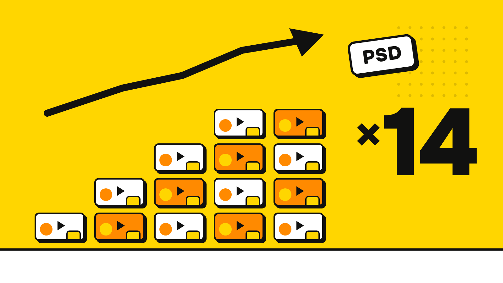 Growth package: 14 thumbnails and PSD source files